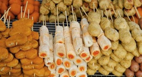 Southeast Asian street food: Snacks in Penang, Malaysia