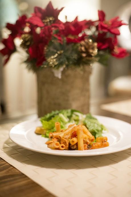 New twist on a traditional favorite. Check out this easy pasta dish for the holidays! 