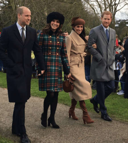 Meghan Markle Sparkles Headed To Church With The Royal Family