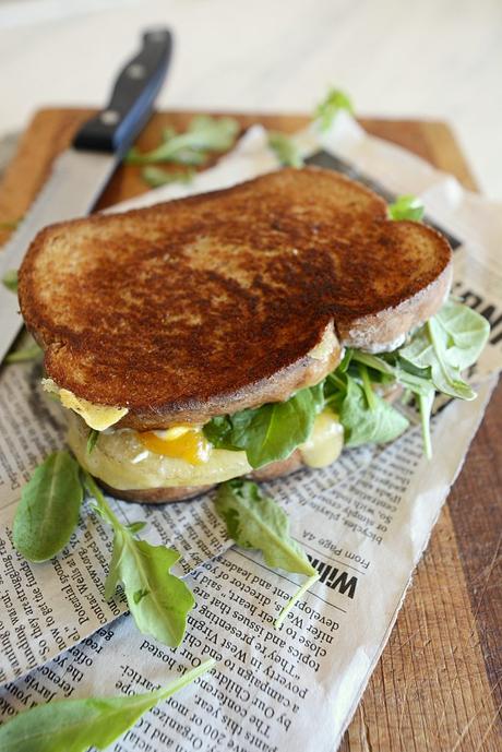 caribbean grilled double cheese sandwich