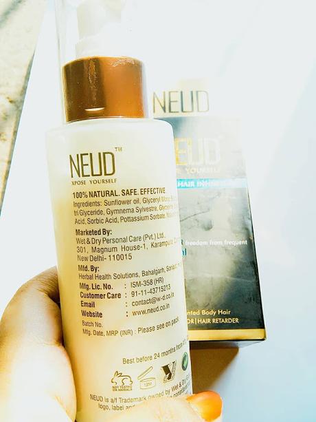 FIRST IMPRESSION: NEUD NATURAL HAIR INHIBITOR