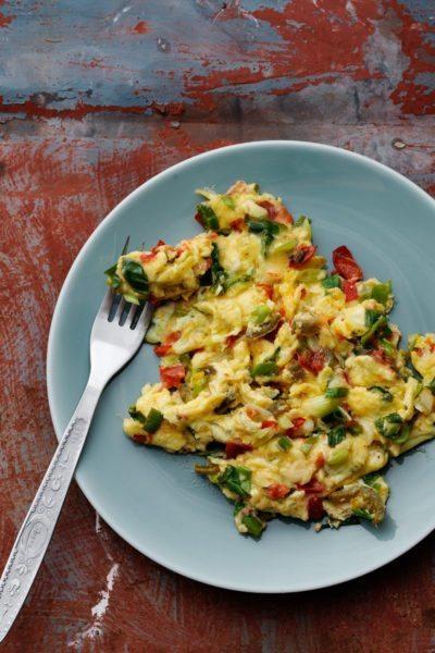 Keto Mexican scrambled eggs