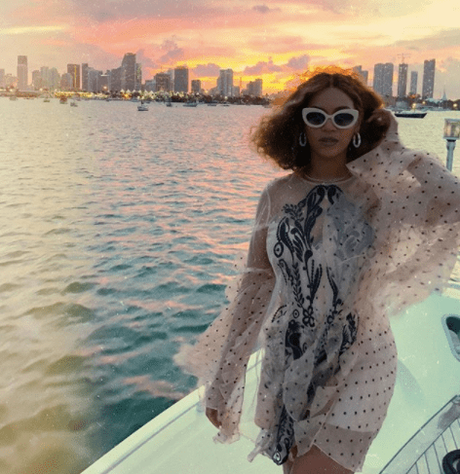 Beyonce Rocks Alice McCall Dress During Miami Photoshoot