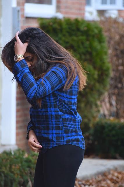 OOTD: Blue Plaid