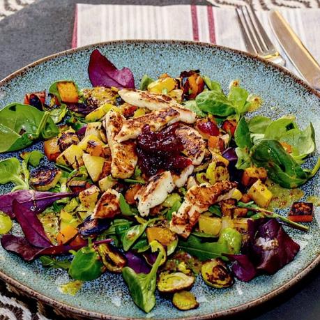 Recipe|| Warm Halloumi Winter Salad with Orange & Cranberry