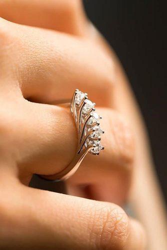 engagement ring trends unique rose gold diamond ring