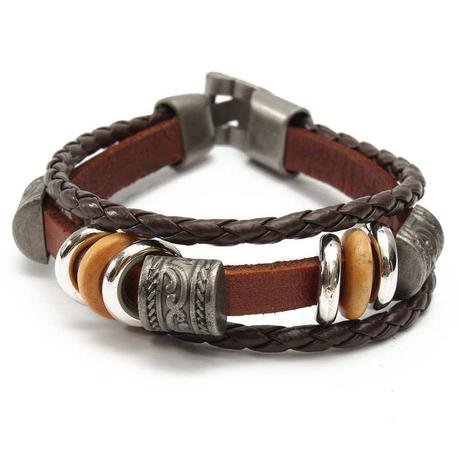 How Should Fashionable Mens Bracelets Fit? Newchic leather bracelets for men