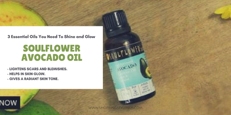 Souldlfower Avocado oil for reducing scars and blemishes, for radiant skin tone.