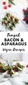 Tempeh Bacon & Asparagus Vegan Canapés Recipe | #Vegan #Recipe #VeganRecipe
