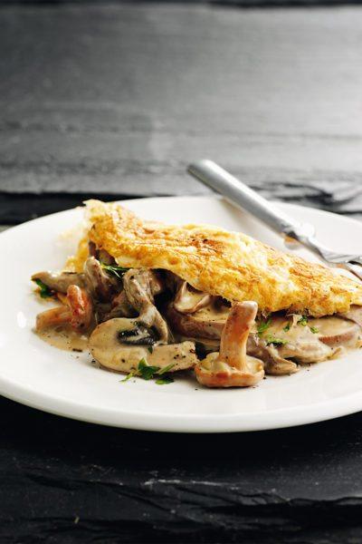 Keto mushroom omelet