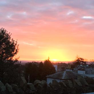 January - sunrise over Malvern