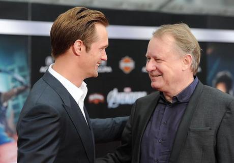 Father and son Skarsgård attend The Avengers premiere