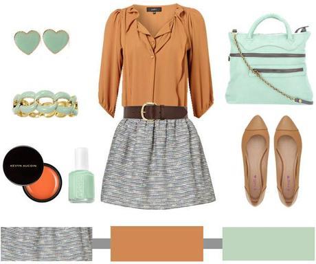 Burnt Orange + Mint…