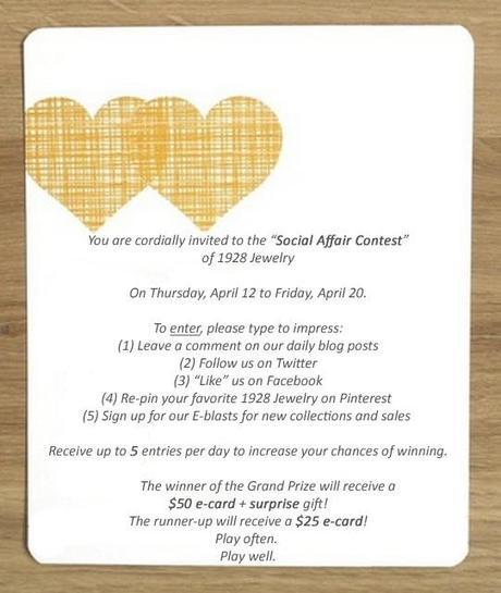 yellow heart invitation2Enter to WIN Social Affair Contest!