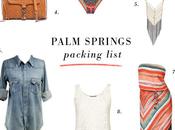 PALM SPRINGS Packing List