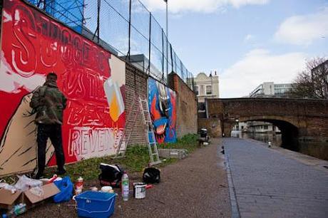 Olympic Inspired Street Art in Islington