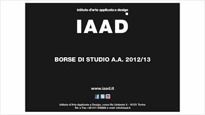 IAAD Scolarship fro 2012 - 2013