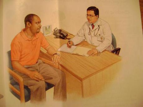 A patient and a dcotor