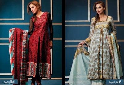 Subhata Embroidered Collection 2012 By Shariq Textiles