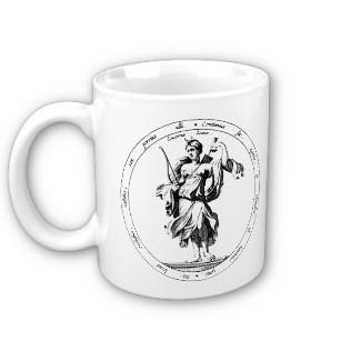 Mercury and Luna mythology coffee cups zazzle_mug