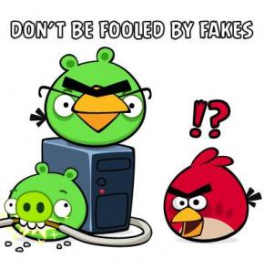 Angry Birds Game Save Malware Trap mock Users