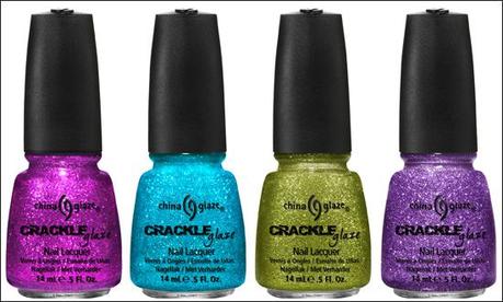 Upcoming Collections; Nail Polish Collections: Nail Polish: China Glaze: China Glaze Crackle Glitters Collection for Summer 2012