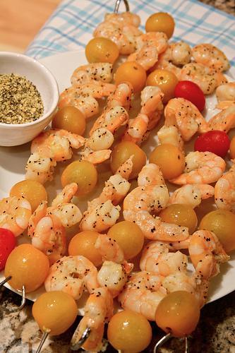 Grilled Gulf Shrimp With Vine Ripe Tomatoes