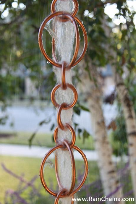 Rain chain made of copper 