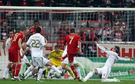 Champions League, FC Bayern Munich vs Real Madrid, Franck Ribery, scoring
