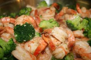 Scampi with Broccoli