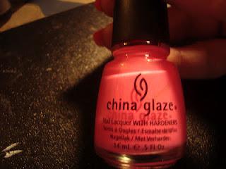 Pink Dazzle Nail look.