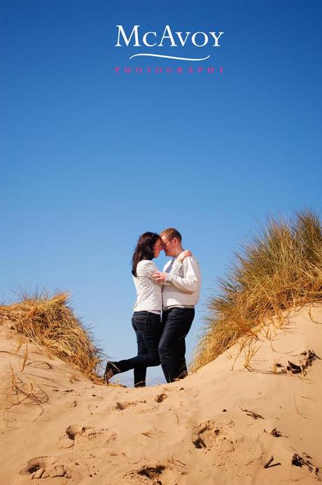 A Formby beach engagement shoot-love amongst the sand dunes