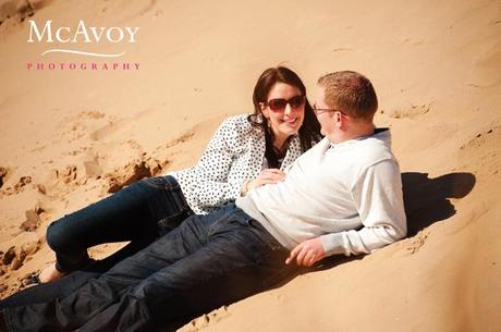 A Formby beach engagement shoot-love amongst the sand dunes