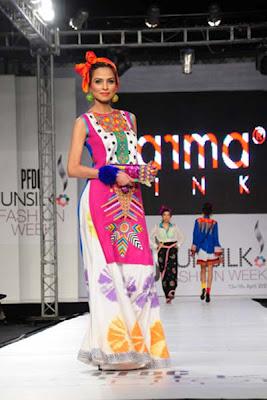 Karma Pink Dresses Collection at PFDC Sunsilk Fashion Week 2012
