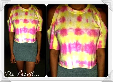 cropped tie dye shoulderless