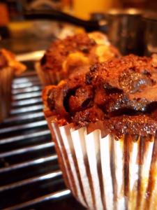 Rocky Road Muffins, Muffin, Chocolate, Marshmallows