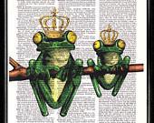 The princess and the Frog  - Etsy Treasury