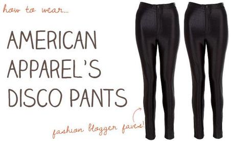 Disco Pants American Apparel Size Chart