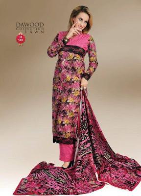 Latest Dawood Collection Lawn 2012 Volume-06