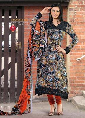 Latest Dawood Collection Lawn 2012 Volume-06