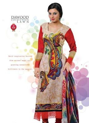 Latest Dawood Collection Lawn 2012 Volume-06