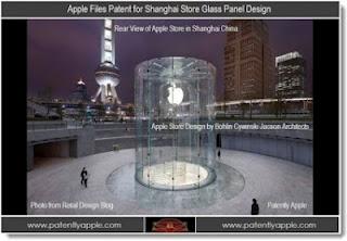 Patented Curved Glass At Apple Store in Shanghai