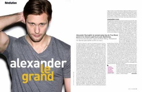 Alexander Skarsgard in 2 Magazines