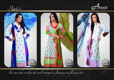 Aramish Exclusive Lawn Collection 2012 with Price Tag by B