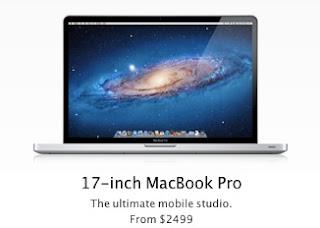 Due to Sales Slump, Production of 17-inch MacBook Pro is estimated will be stopped