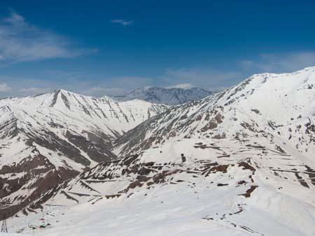 Alborz Mountains at Dizin ski resort
