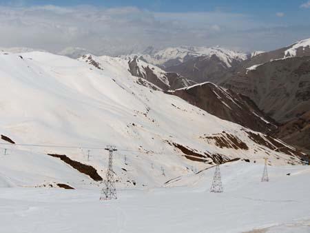 Alborz Mountains at Dizin ski resort