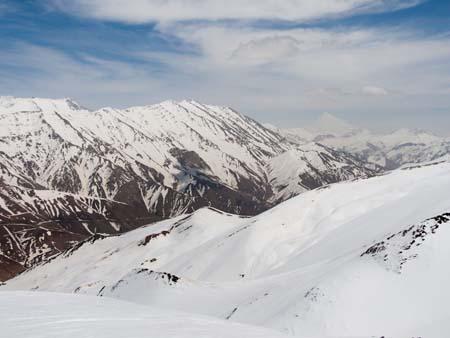 Alborz Mountains at Dizin ski resort