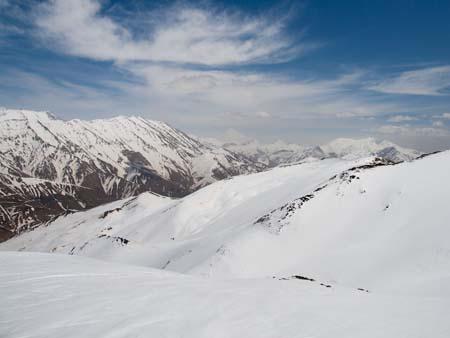 Alborz Mountains at Dizin ski resort