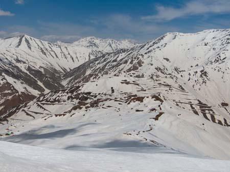 Alborz Mountains at Dizin ski resort